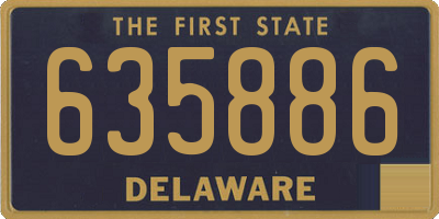 DE license plate 635886
