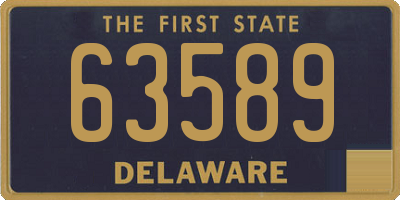 DE license plate 63589