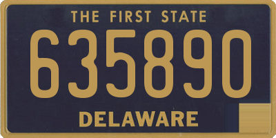 DE license plate 635890