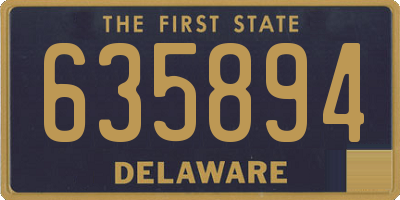 DE license plate 635894