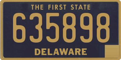 DE license plate 635898