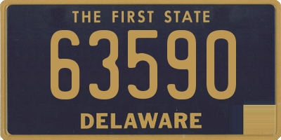 DE license plate 63590