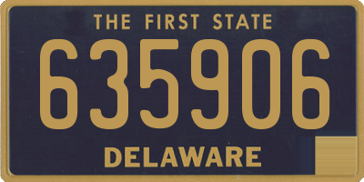 DE license plate 635906
