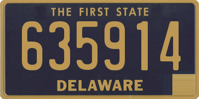 DE license plate 635914