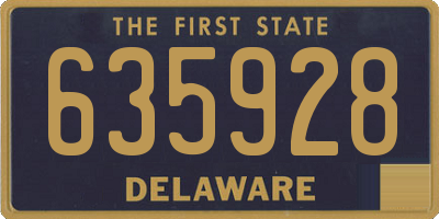 DE license plate 635928