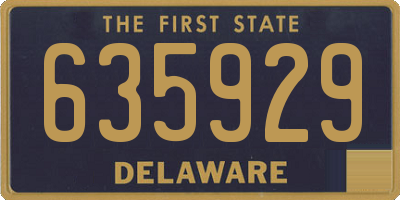 DE license plate 635929