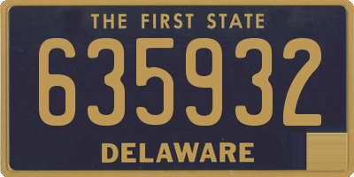 DE license plate 635932