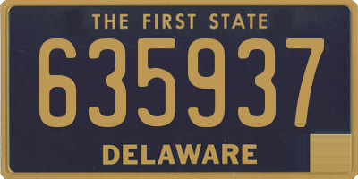 DE license plate 635937