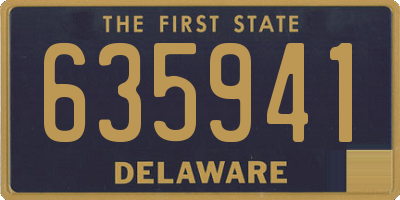 DE license plate 635941