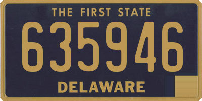 DE license plate 635946