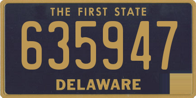 DE license plate 635947