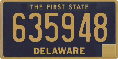 DE license plate 635948