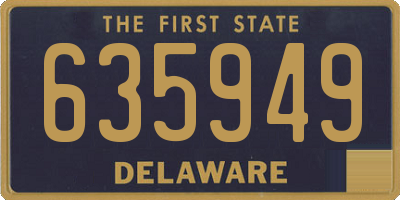 DE license plate 635949