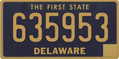 DE license plate 635953