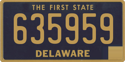 DE license plate 635959