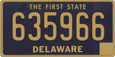 DE license plate 635966