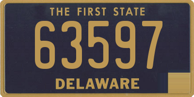 DE license plate 63597