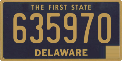 DE license plate 635970