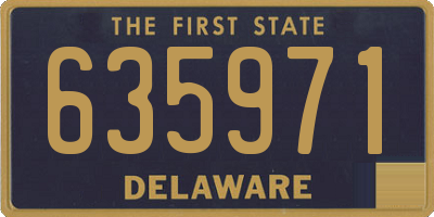 DE license plate 635971