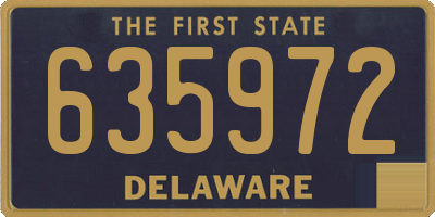 DE license plate 635972