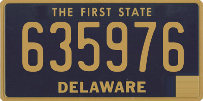 DE license plate 635976