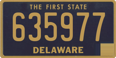 DE license plate 635977