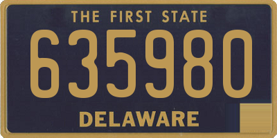 DE license plate 635980