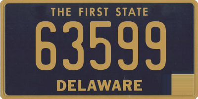 DE license plate 63599