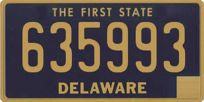 DE license plate 635993