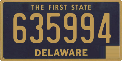 DE license plate 635994