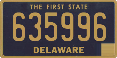 DE license plate 635996