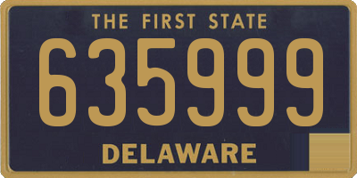 DE license plate 635999