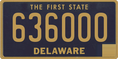 DE license plate 636000
