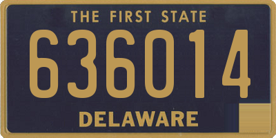 DE license plate 636014