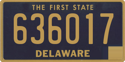 DE license plate 636017