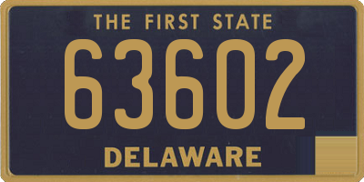 DE license plate 63602