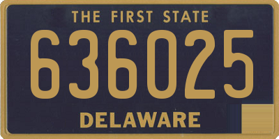 DE license plate 636025
