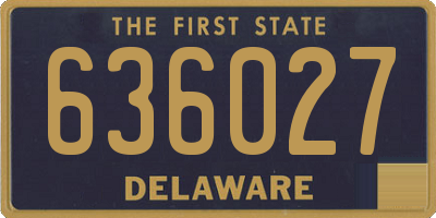 DE license plate 636027