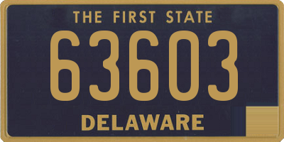 DE license plate 63603