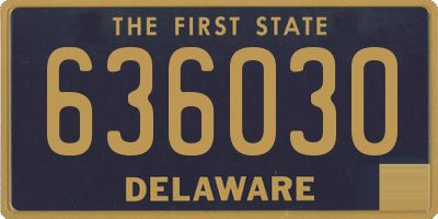 DE license plate 636030