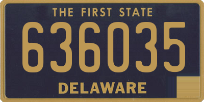 DE license plate 636035