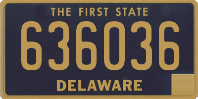 DE license plate 636036