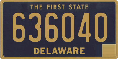 DE license plate 636040