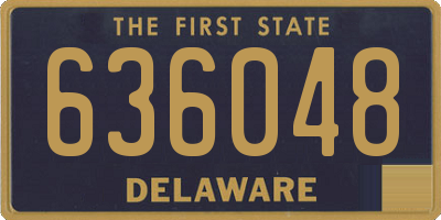 DE license plate 636048