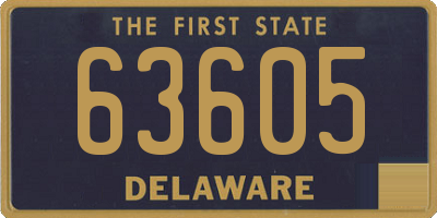 DE license plate 63605