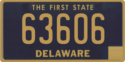 DE license plate 63606