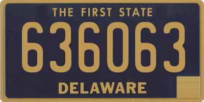 DE license plate 636063