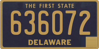 DE license plate 636072