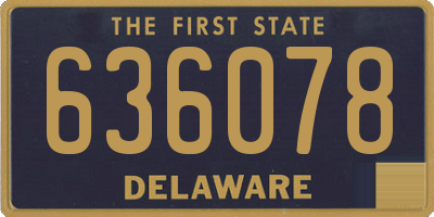 DE license plate 636078