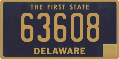 DE license plate 63608